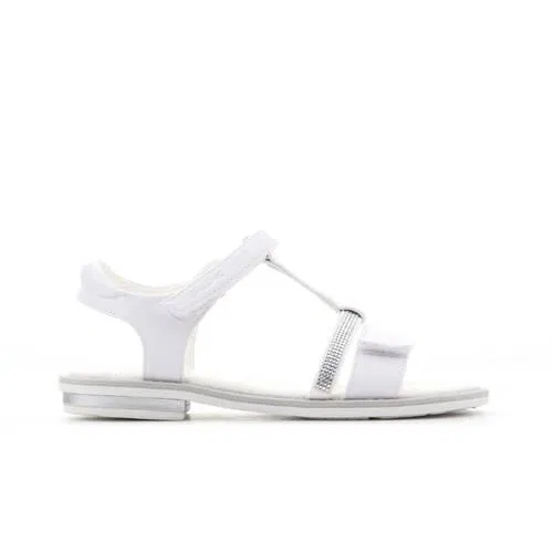 Детские сандалии с кристаллами Geox J S Giglio, Weiss
