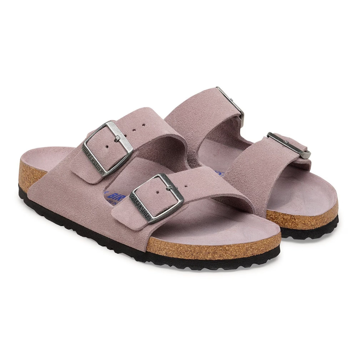 Сандалии Birkenstock Arizona Soft Footbed Suede Leather, сиреневый