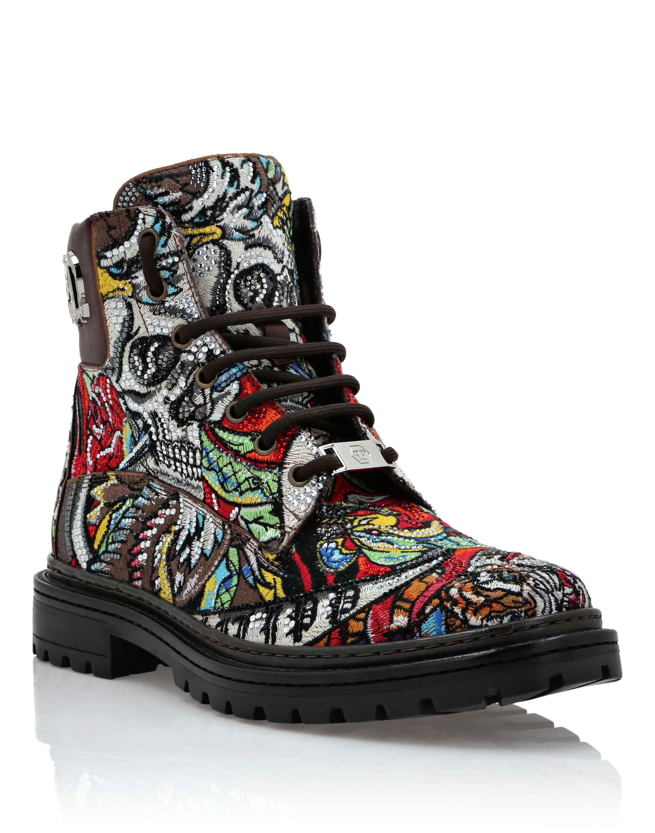 

Сапоги Nappa Flat Mid Tattoo PHILIPP PLEIN, мультиколор
