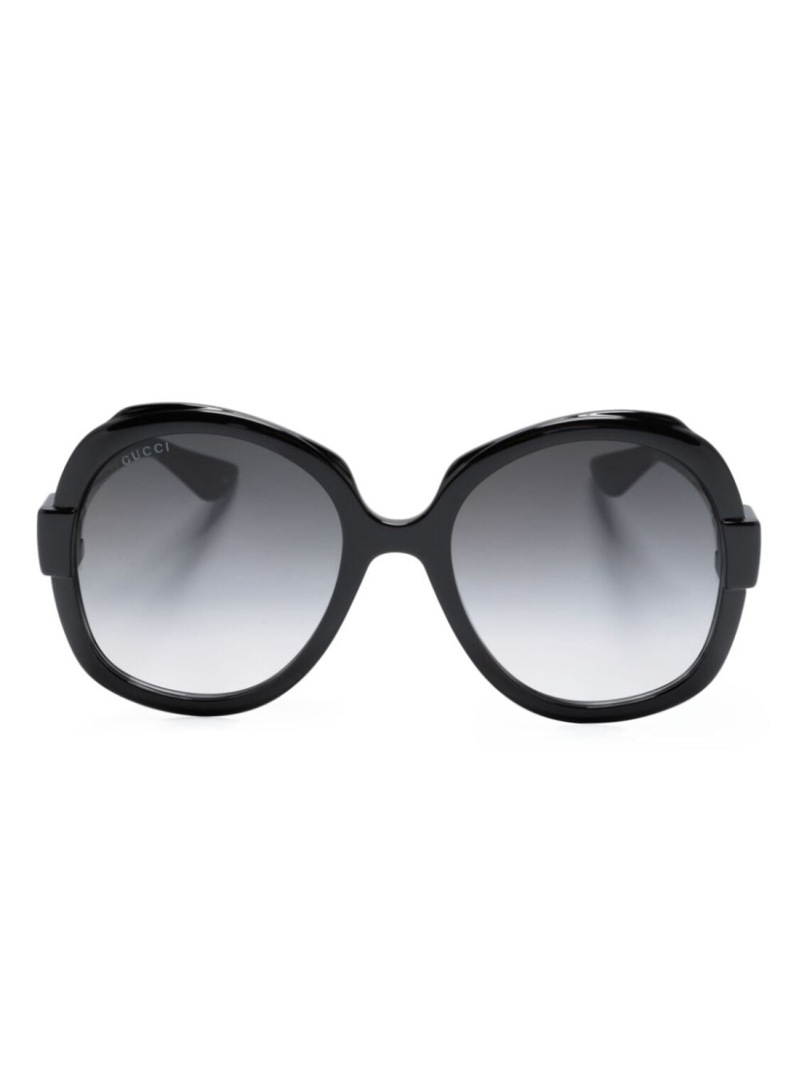 

Gucci Eyewear солнцезащитные очки в массивной оправе с логотипом, черный