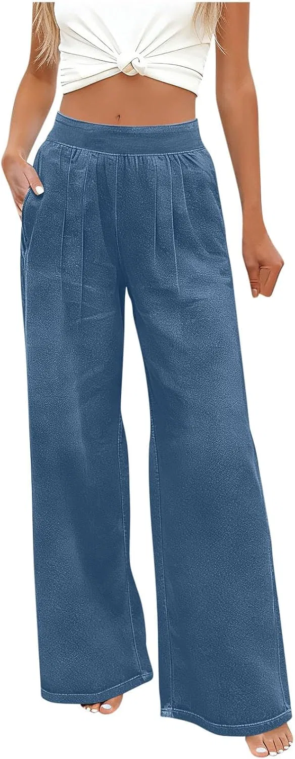 Джинсы женские High Waisted, синий
