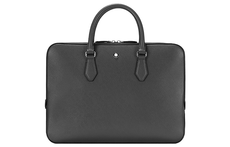 

MONTBLANC Портфель из телячьей кожи, мужской, через плечо, черный