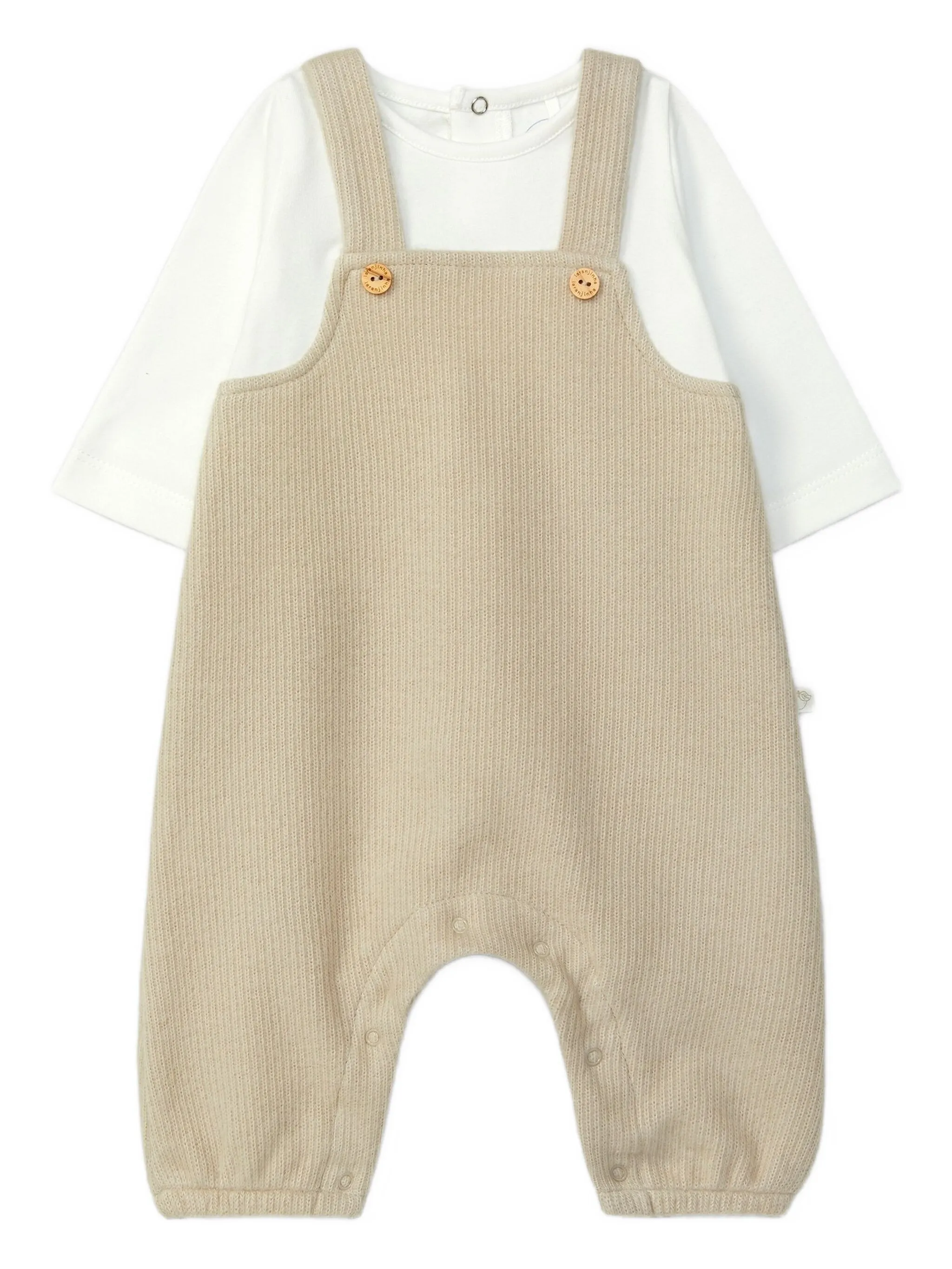 

Ромпер с длинными рукавами Laranjinha, белый