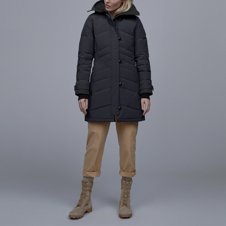 Canada Goose Женская пуховая куртка темно-синяя, Dark Blue — фото 4