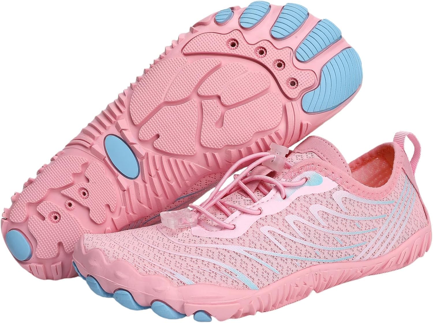 

Женские кроссовки Zureto Barefoot Shoes, обувь Hike Grounded Barefoot для женщин и мужчин с нейропатией, розовый