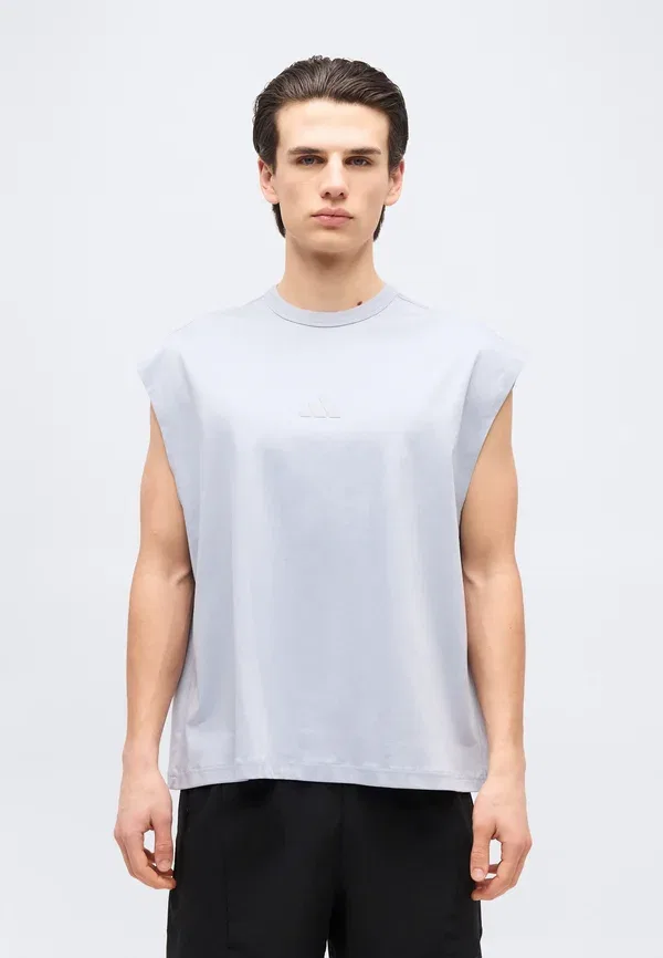 Футболка Adidas Sportswear Soft Lux Top Basic T-Shirt, серебристый