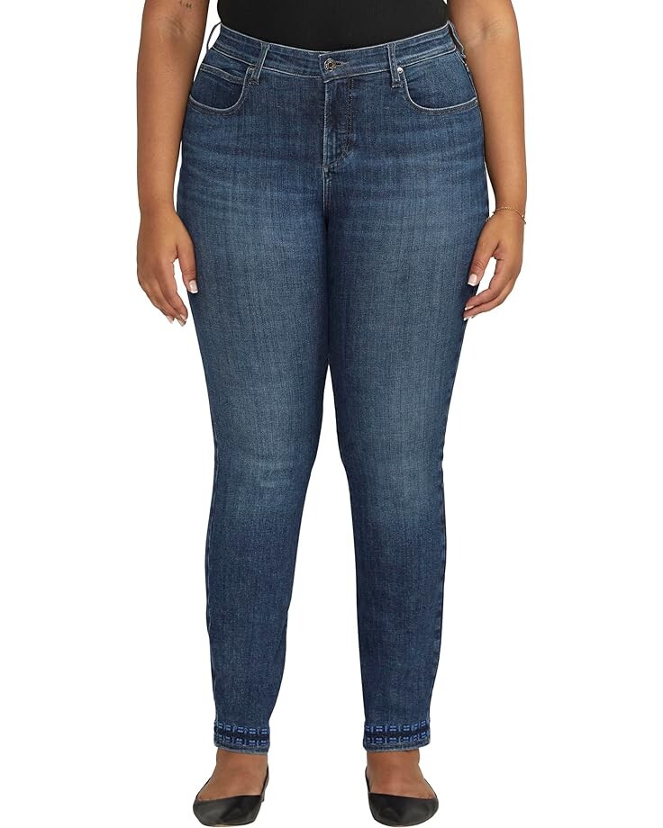 

Джинсы Jag Jeans Plus Size Ruby Mid-Rise Straight Leg, цвет Night Owl