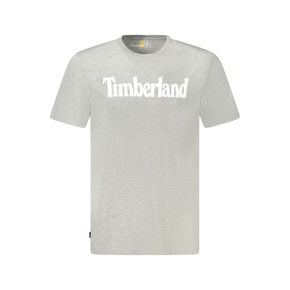 

Серая хлопковая мужская футболка Timberland, коричневый