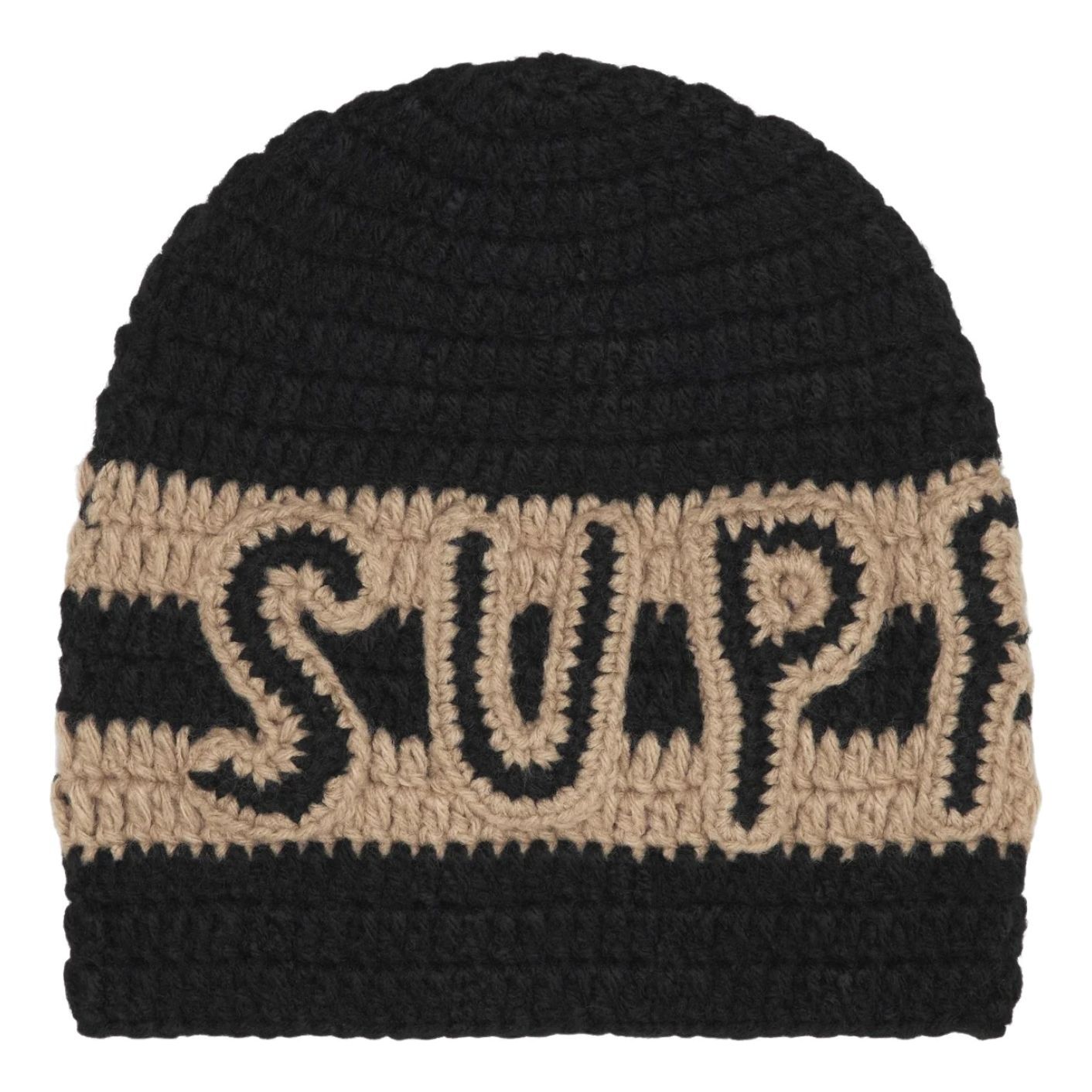 

Вязаная шапка Supreme FW25 с логотипом, черная