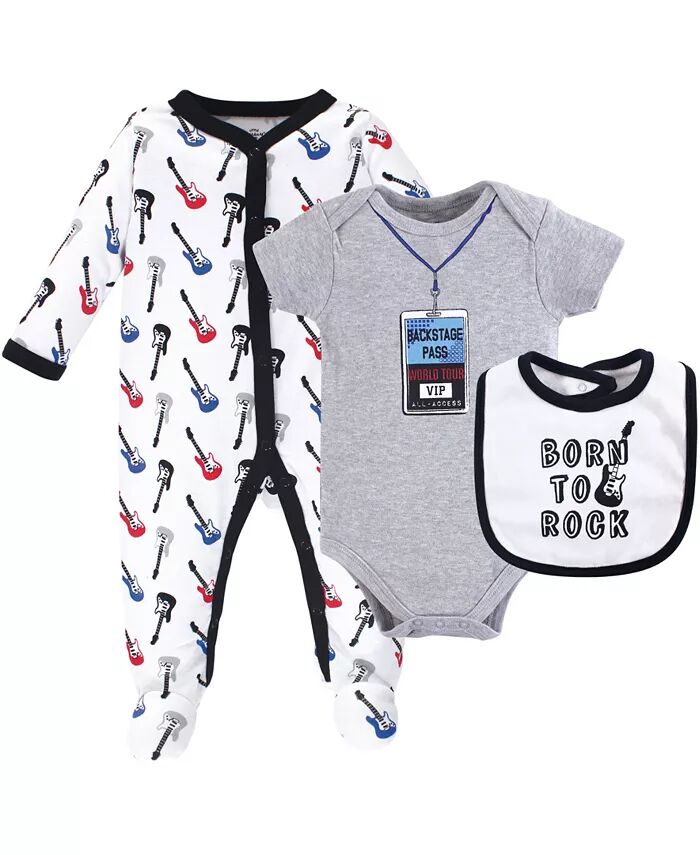 

Baby Boy Sleep and Play, Боди и нагрудник Little Treasure, серый