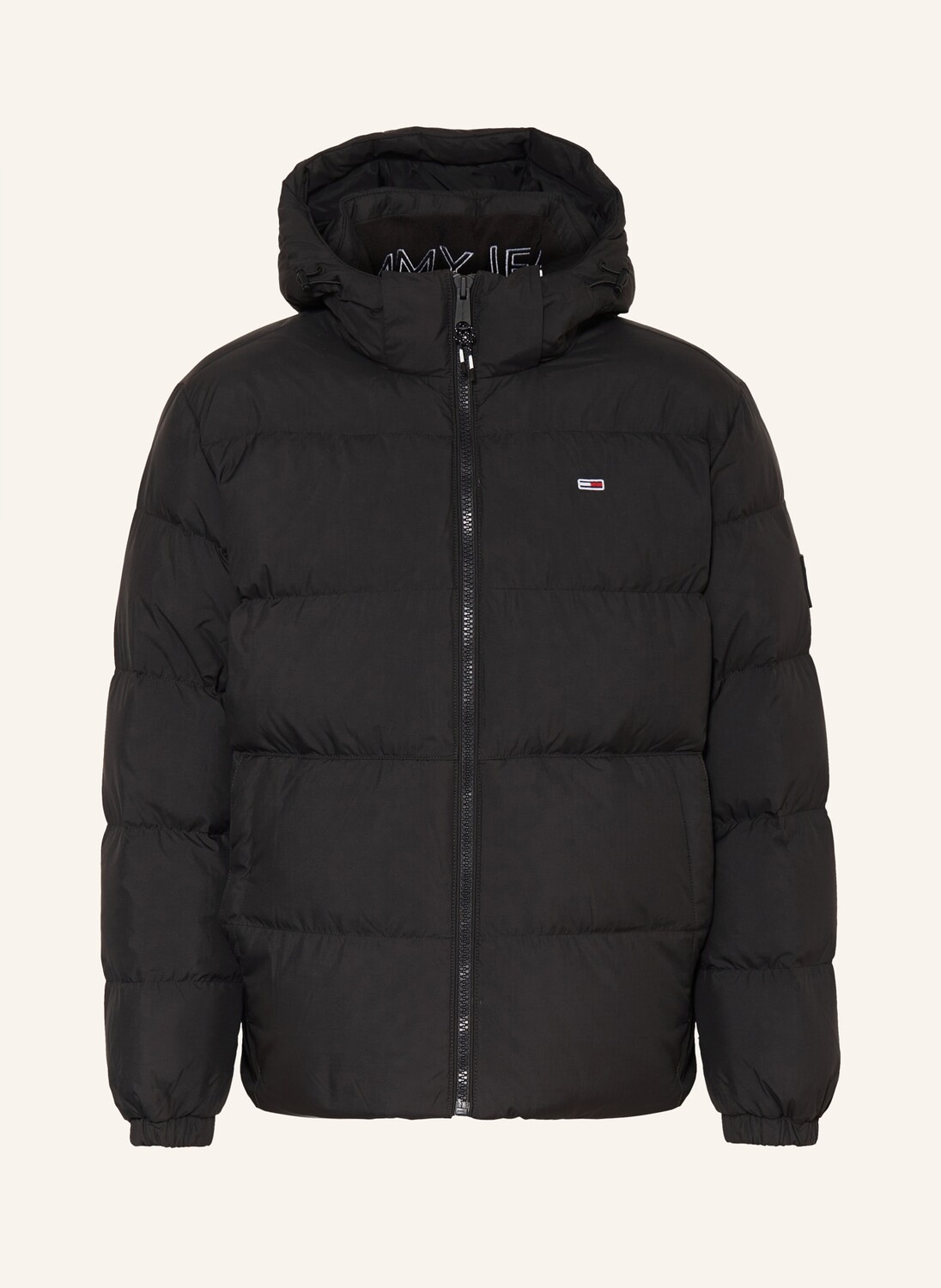 

Пуховик со съемным капюшоном Tommy Jeans, черный