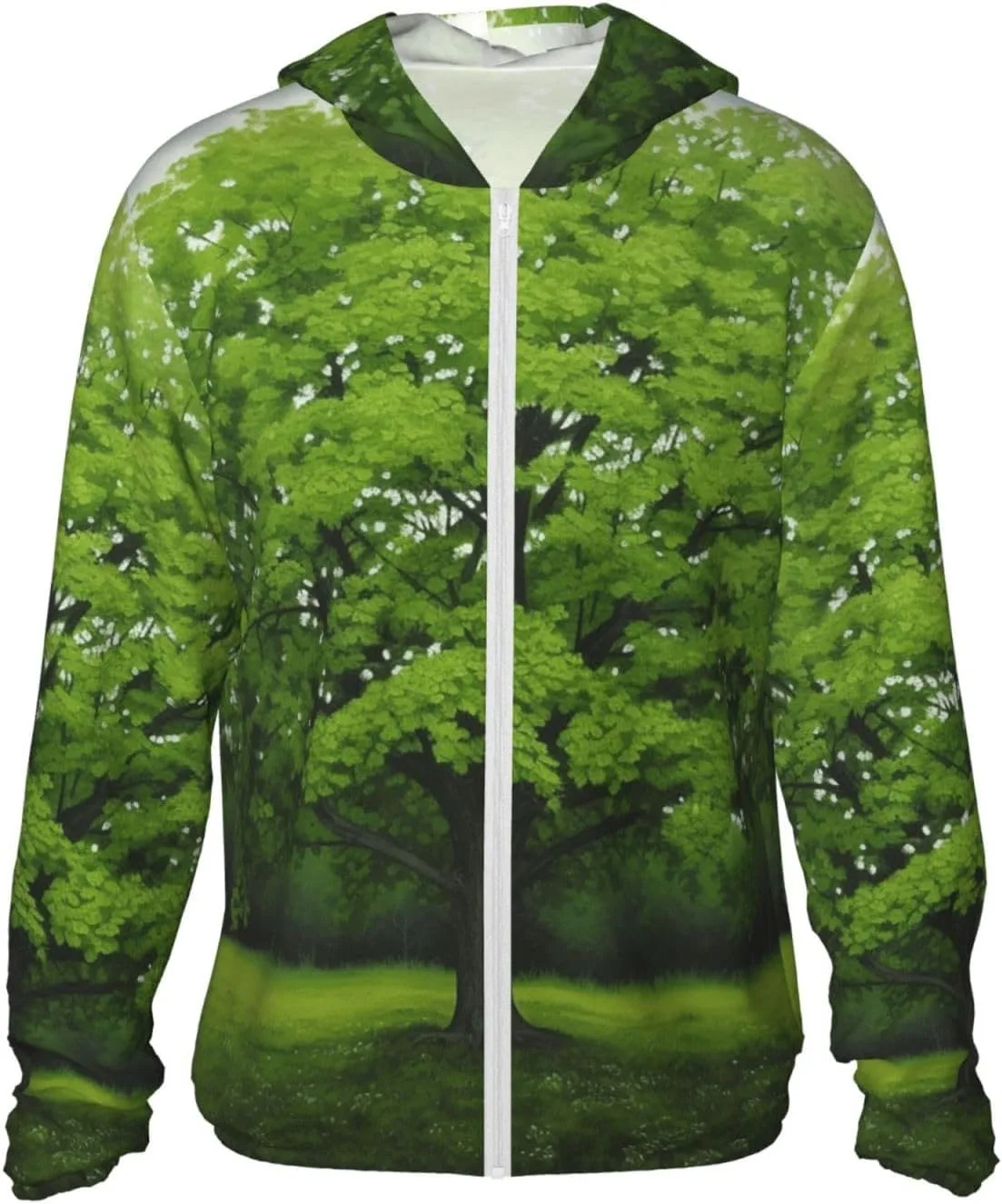 

Мужская куртка-толстовка с капюшоном UPF 50+ Full Zip Green Tree FHEBNDS