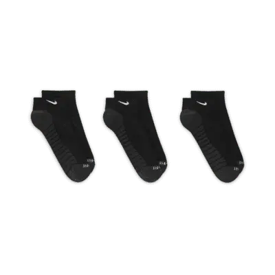 Носки Nike Everyday Max Cushioned Training No-Show (3 шт), черный/антрацит/белый — фото 3
