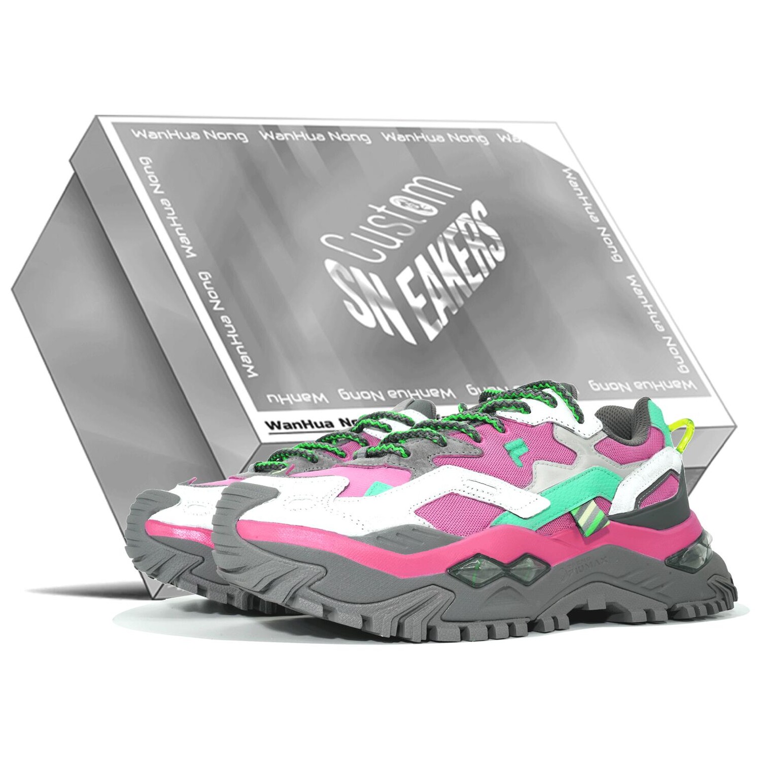 

Кроссовки FILA FUSION Bianco Chunky Sneakers Women's Low-top Pink, розовый
