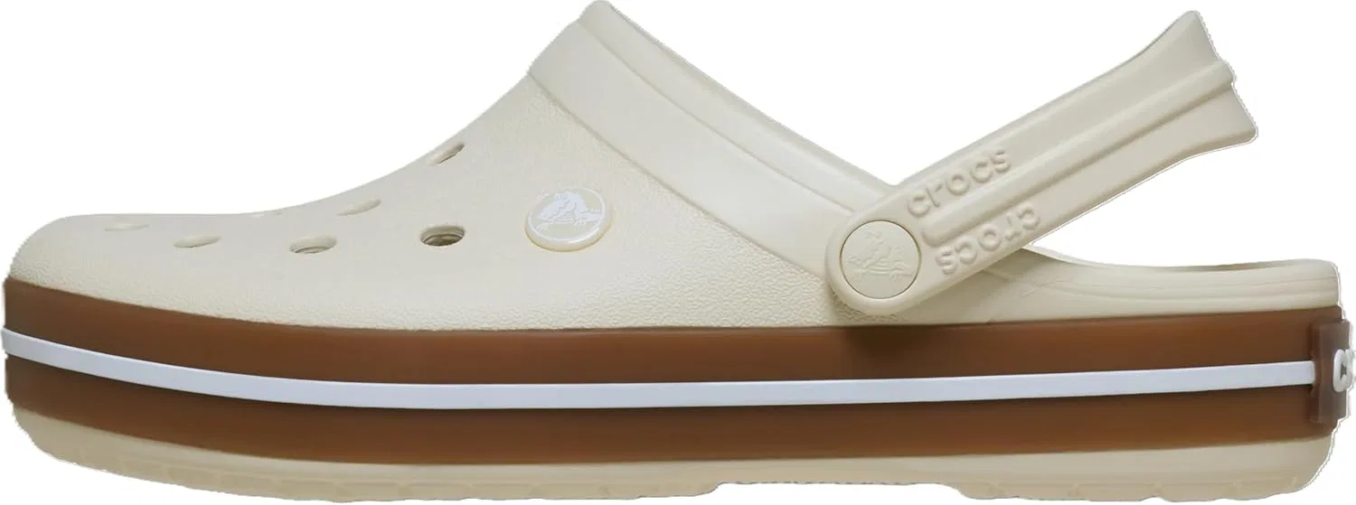 Кроксы Unisex Crocband Gum Clog Wooden Shoes Crocs, Summit White — фото 4