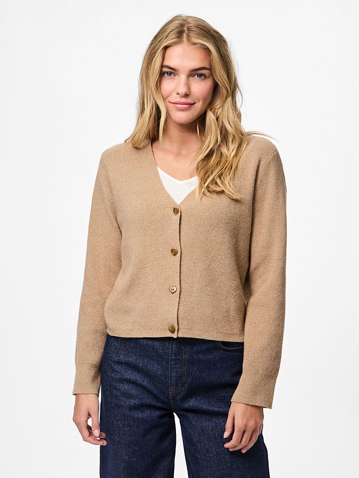 

Pieces Кардиган "Pcora" светло-коричневого цвета