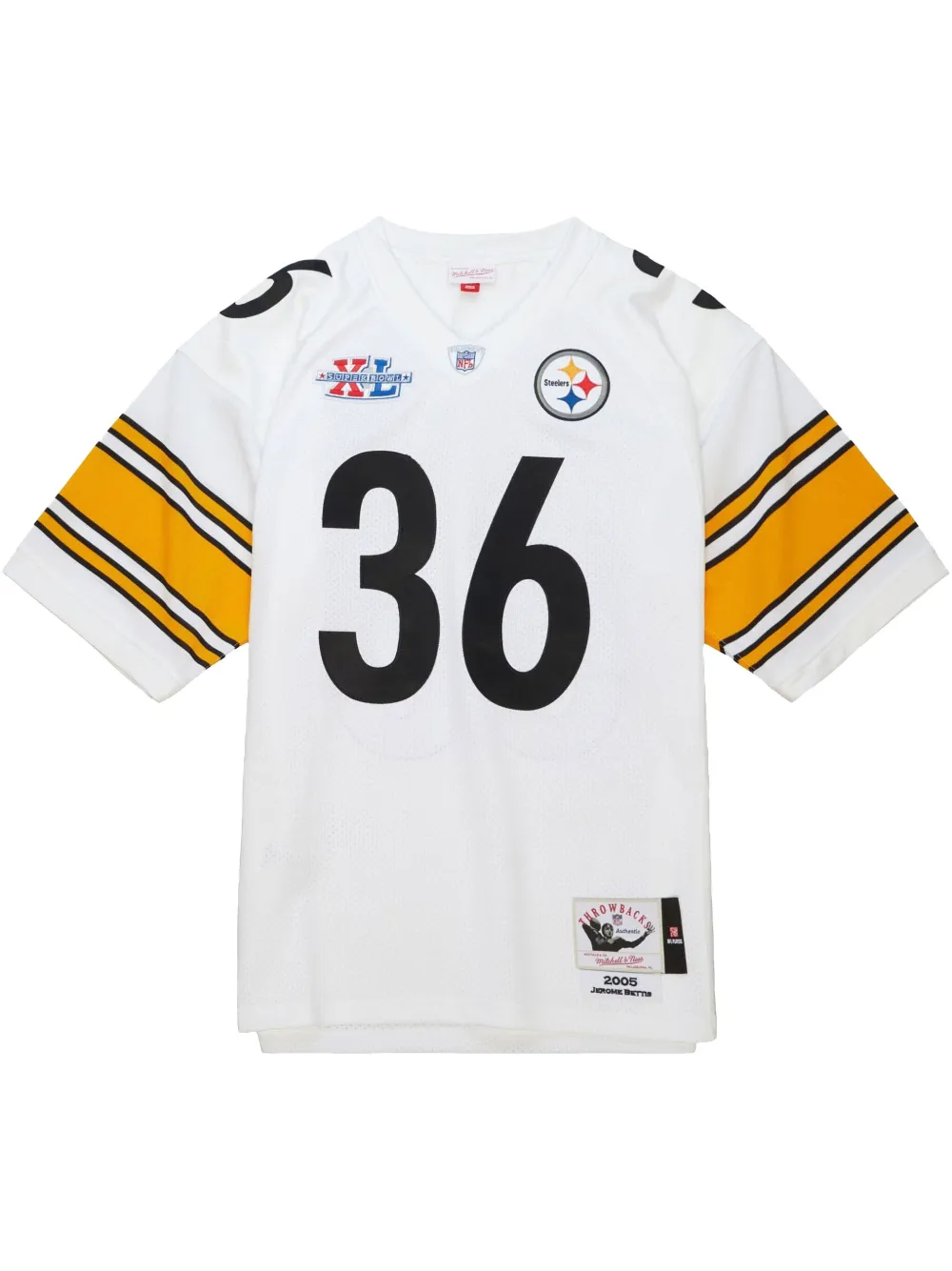 

Топ NFL Authentic Steelers 2005 Jerome Bettis Mitchell & Ness, белый