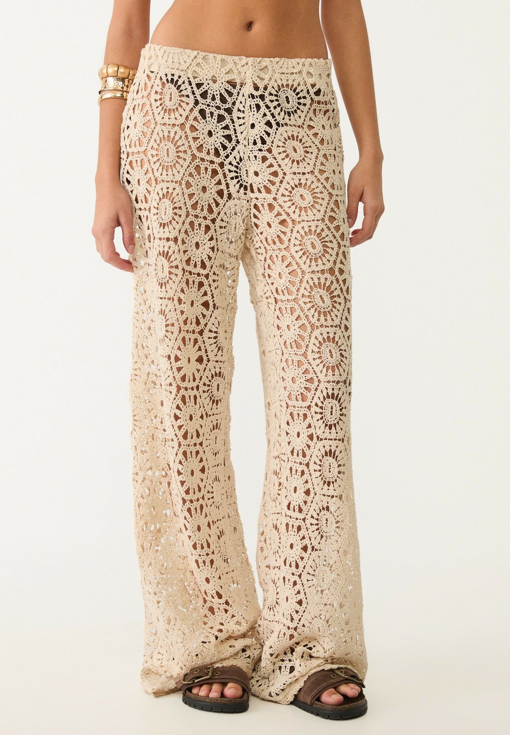 

Брюки CUTWORK Stradivarius, цвет Stone