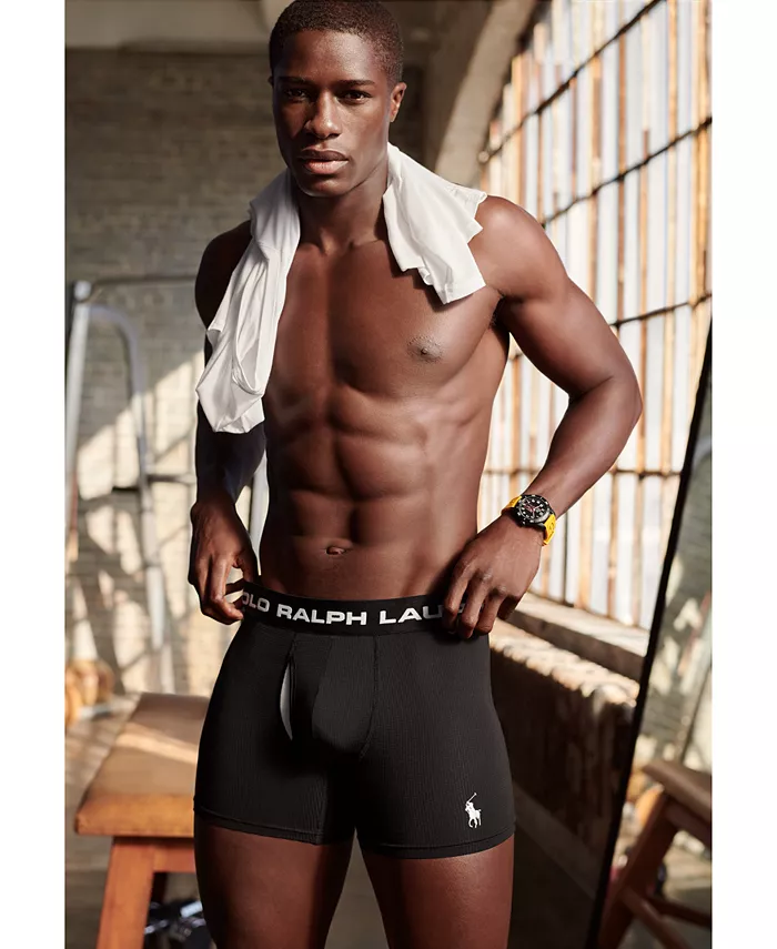 Комплект трусов Polo Ralph Lauren Perfect Pouch Boxer, 3 предмета, мультиколор — фото 3