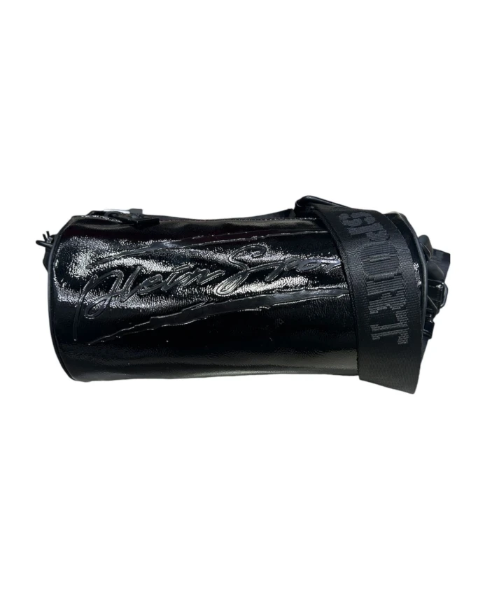 

Черная сумка через плечо, спортивный стиль. Plein Sport, черный