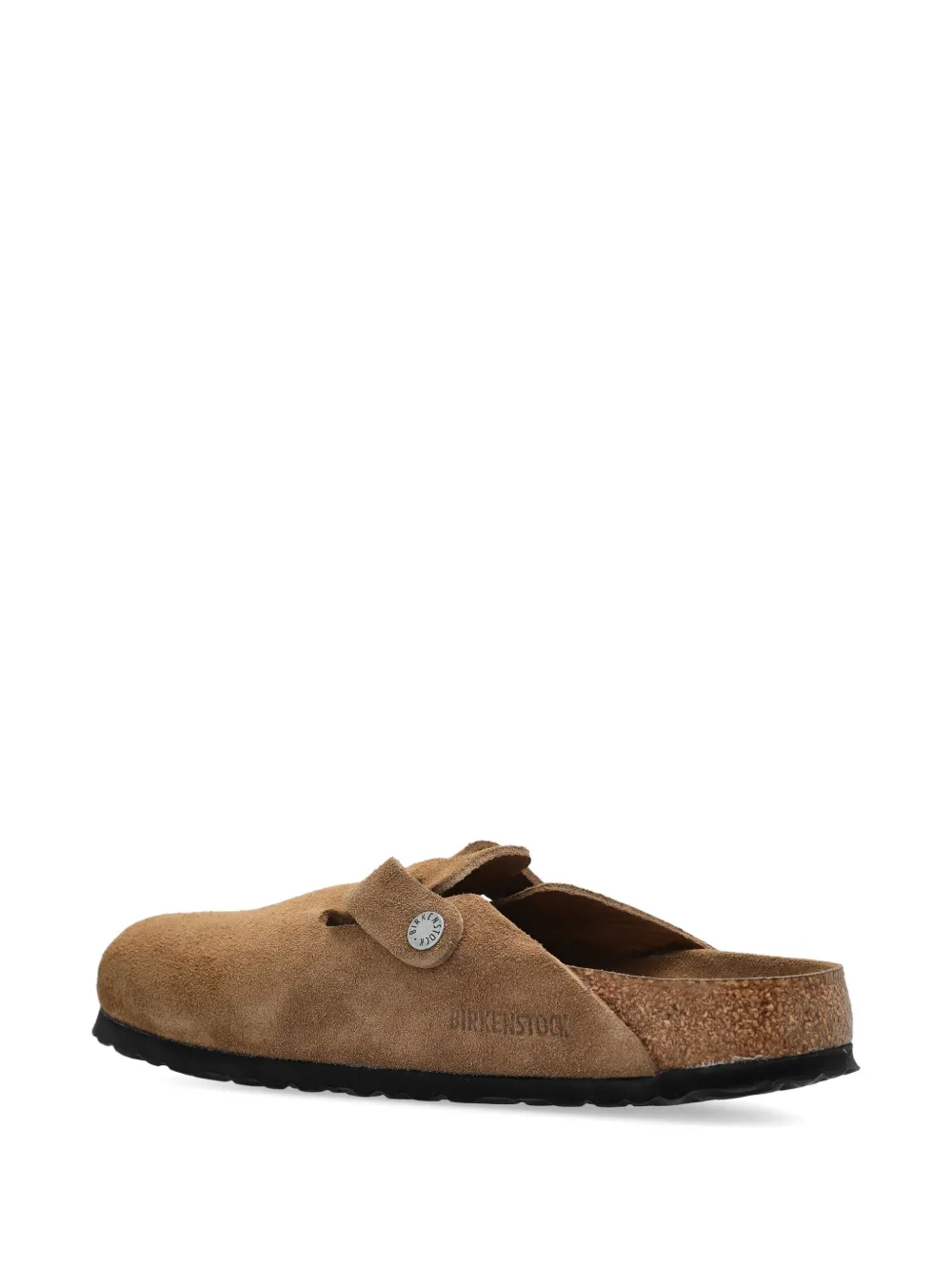 Мюли из замши с пряжками BIRKENSTOCK, коричневый — фото 3