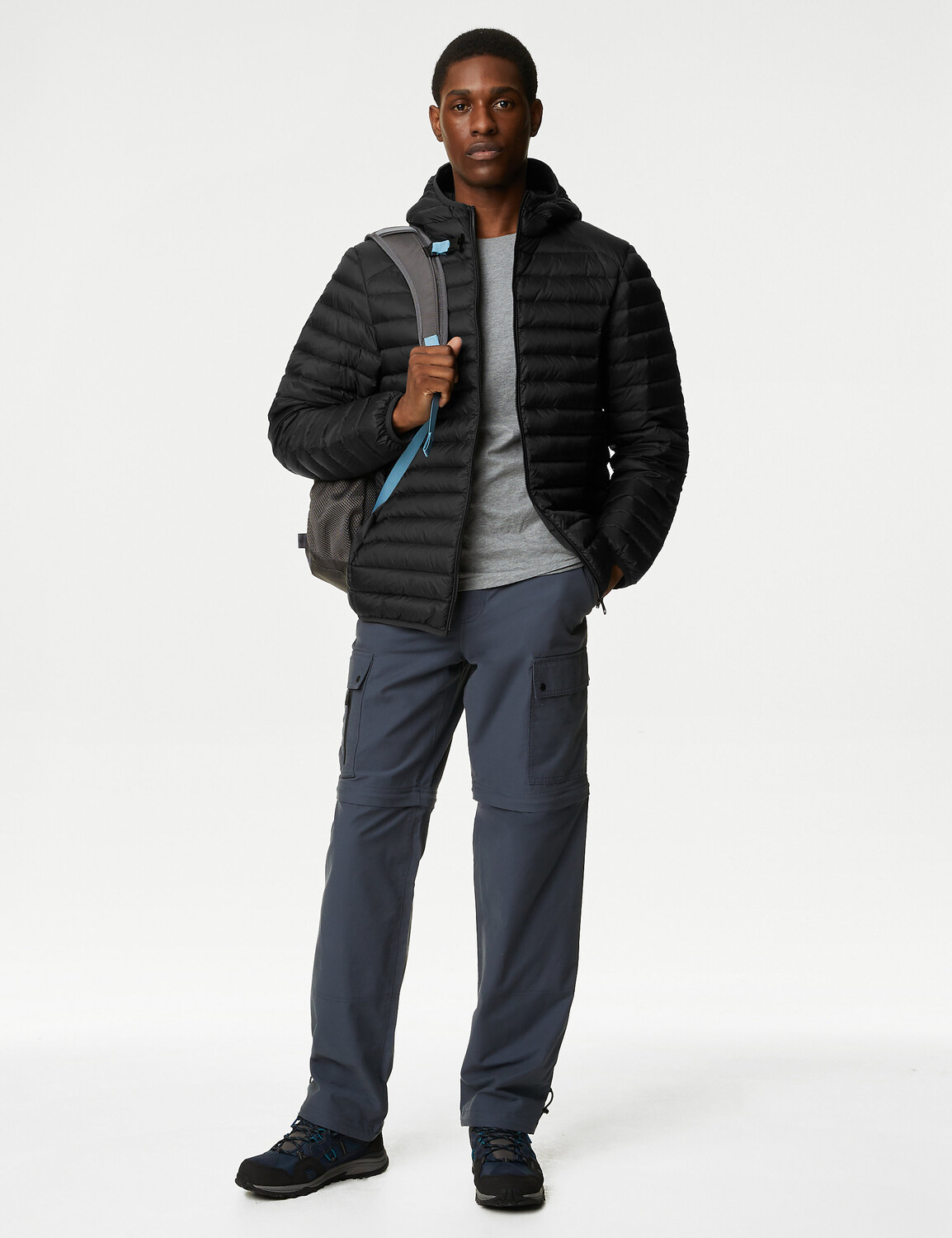 

Куртка из перьев и пуховика с Stormwear Marks & Spencer, черный