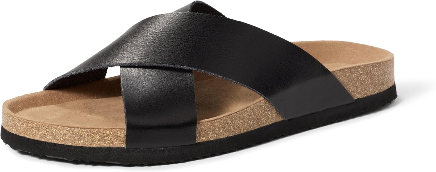 

Мужские сандалии Amazon Essentials с перекрестными ремешками, черный