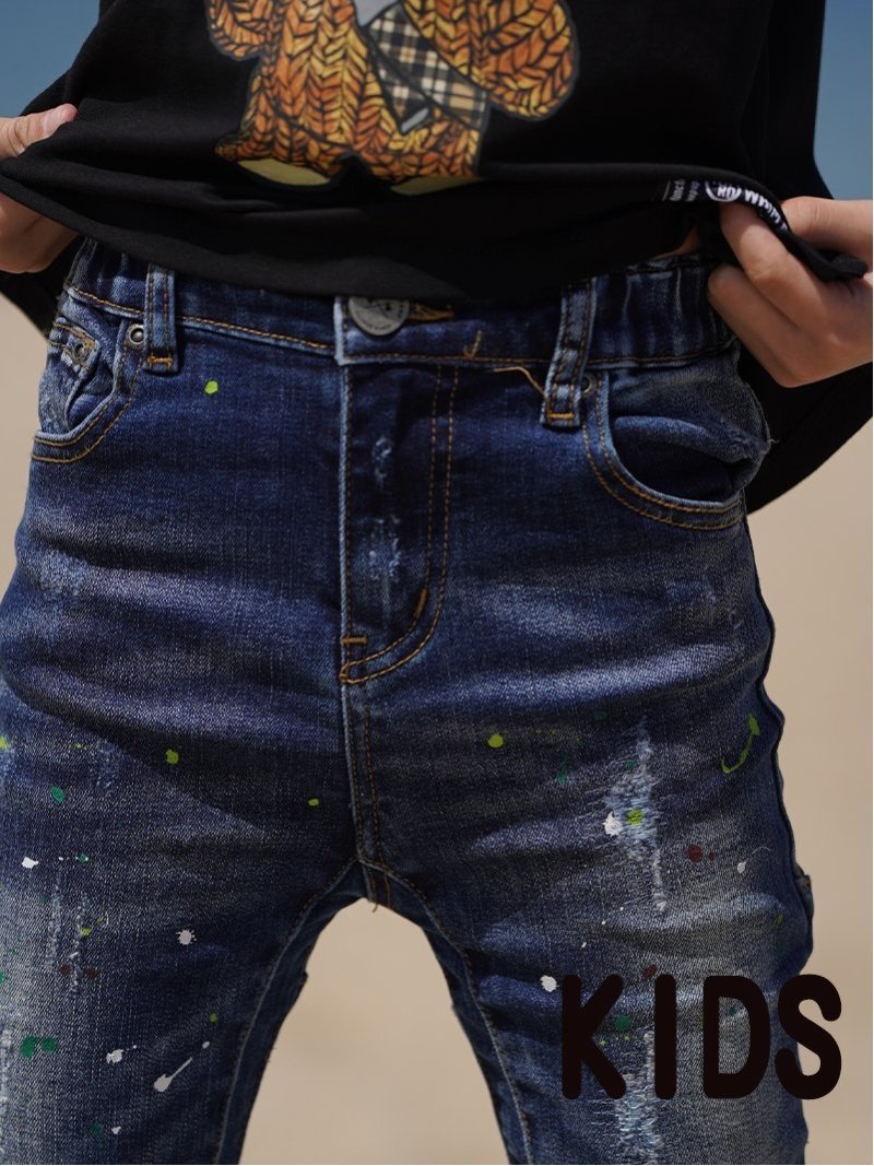 Джинсы Many/C Paint Denim L/PT kids Retro Engine, INDILI — фото 4