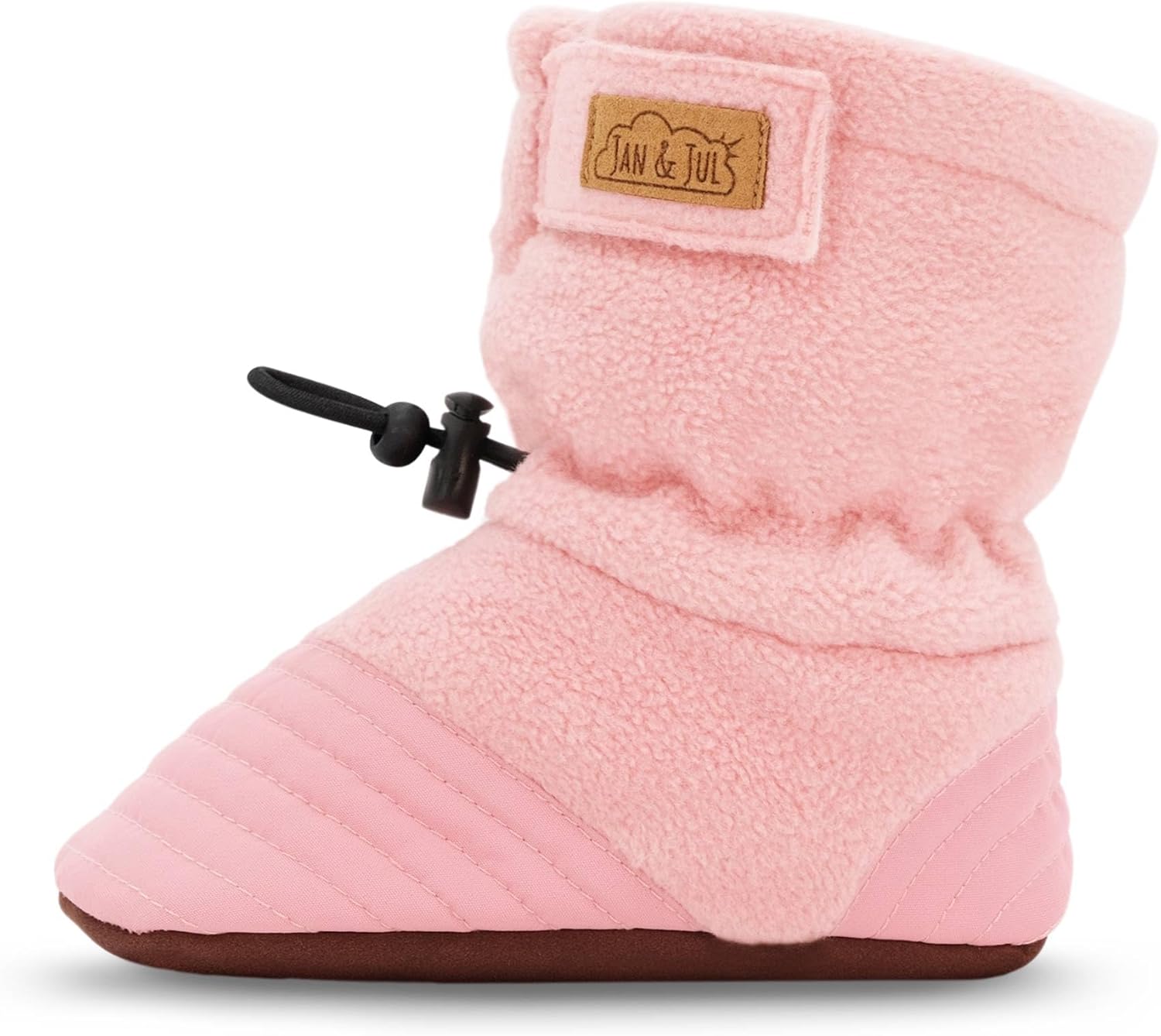 

Теплые флисовые пинетки JAN & JUL для детей и малышей, Dusty Pink