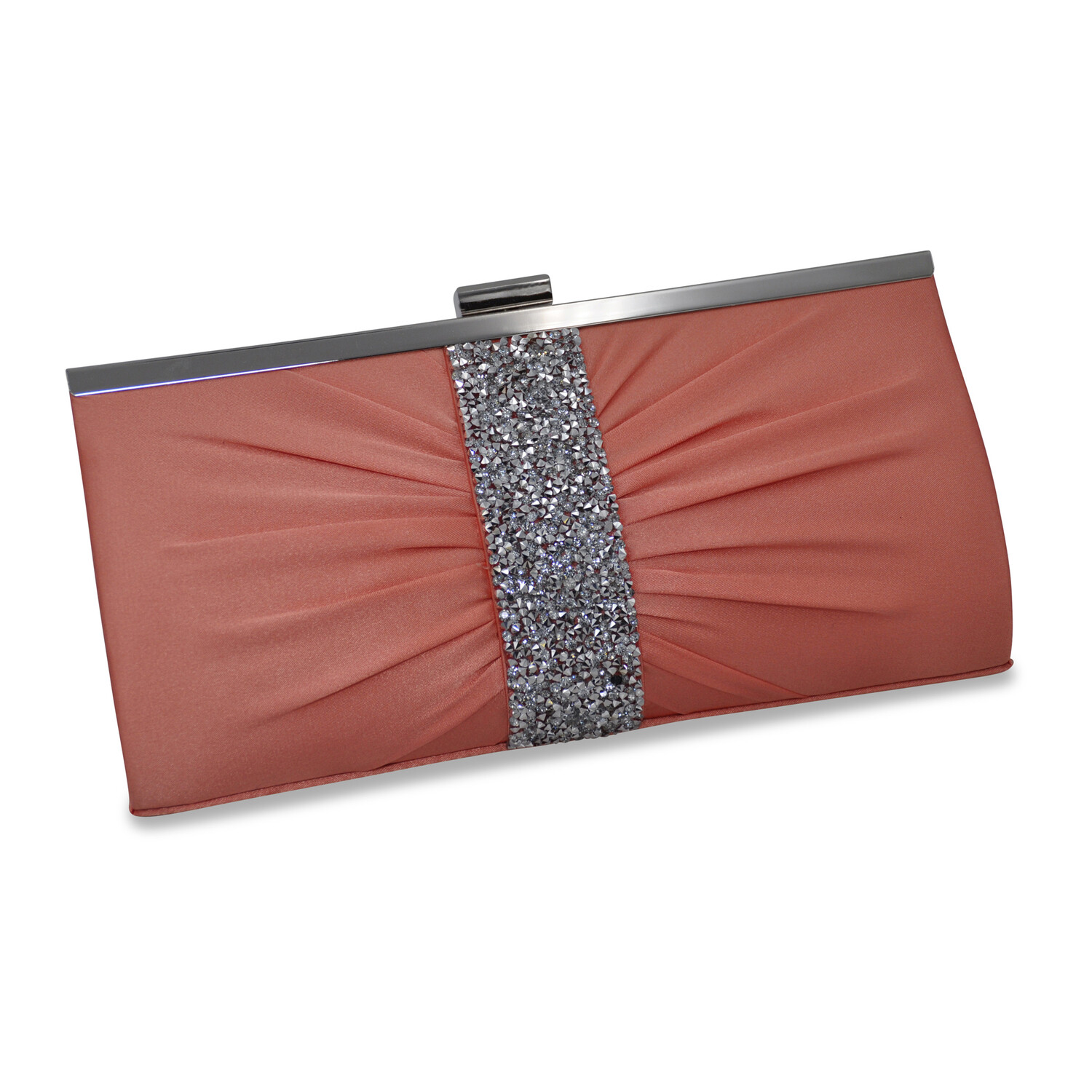 

Сумка Steuer Modeschmuck Steuer Abendtasche Satin Optik mit Strassbesatz, цвет pfirsich