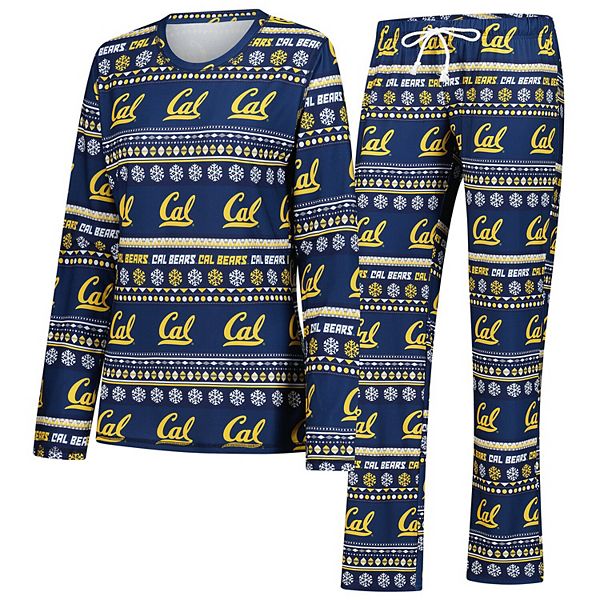 

Женский комплект для сна с длинным рукавом и брюками concepts sport navy cal bears ugly sweater holiday Unbranded