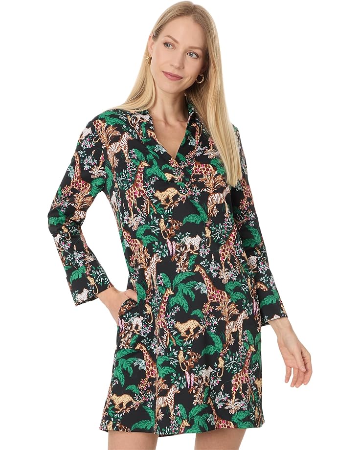 

Платье Lilly Pulitzer Chessie Upf 50+ Dress, цвет Multi Dancing In The Moonlight