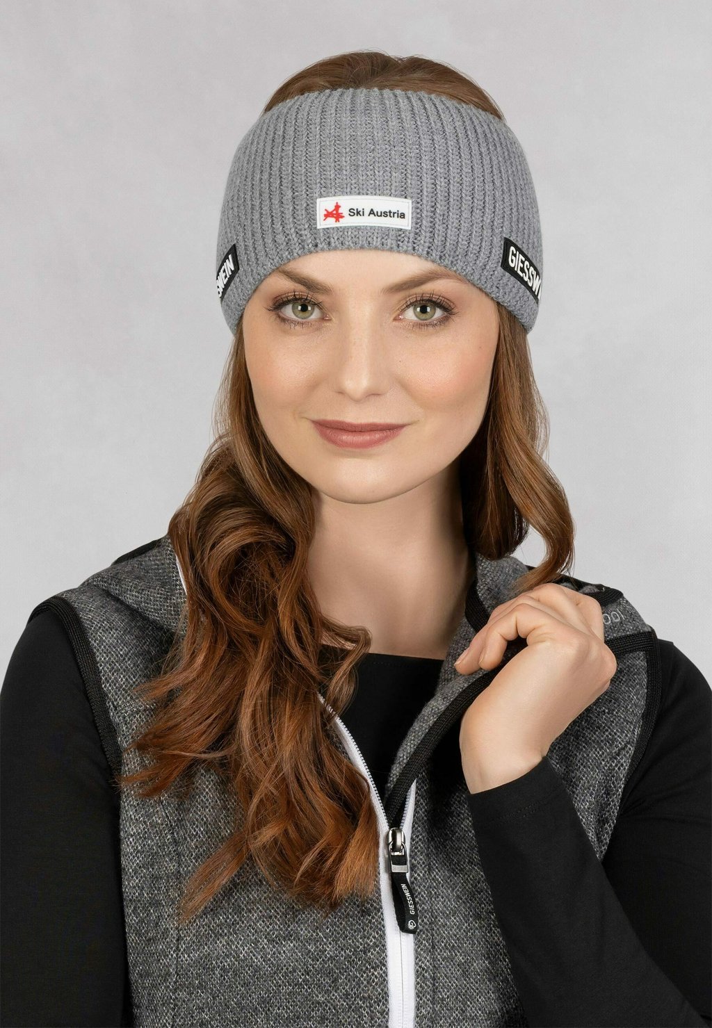 

Головной убор SKI AUSTRIA HEADBAND FLACHAU Giesswein, серый