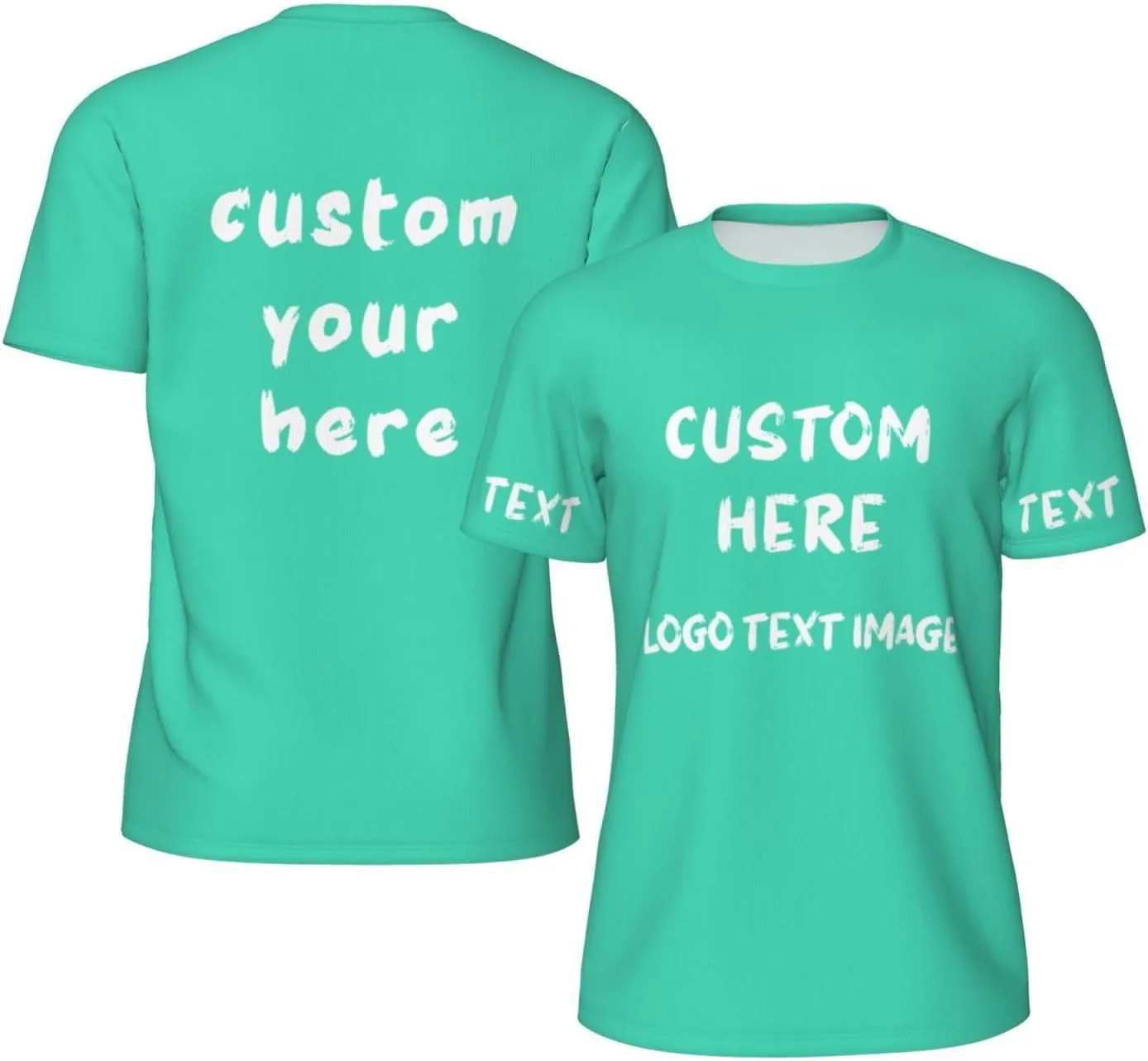 

Футболка мужская Custom с принтом спереди и сзади