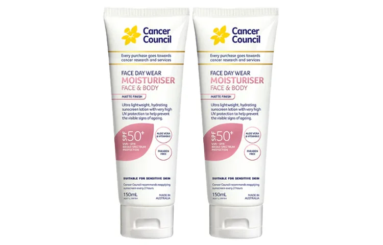 CANCER COUNCIL Matte Refreshing Lazy Umbrella Pink увлажняющий солнцезащитный крем 75мл*2/150мл*2 — фото 4