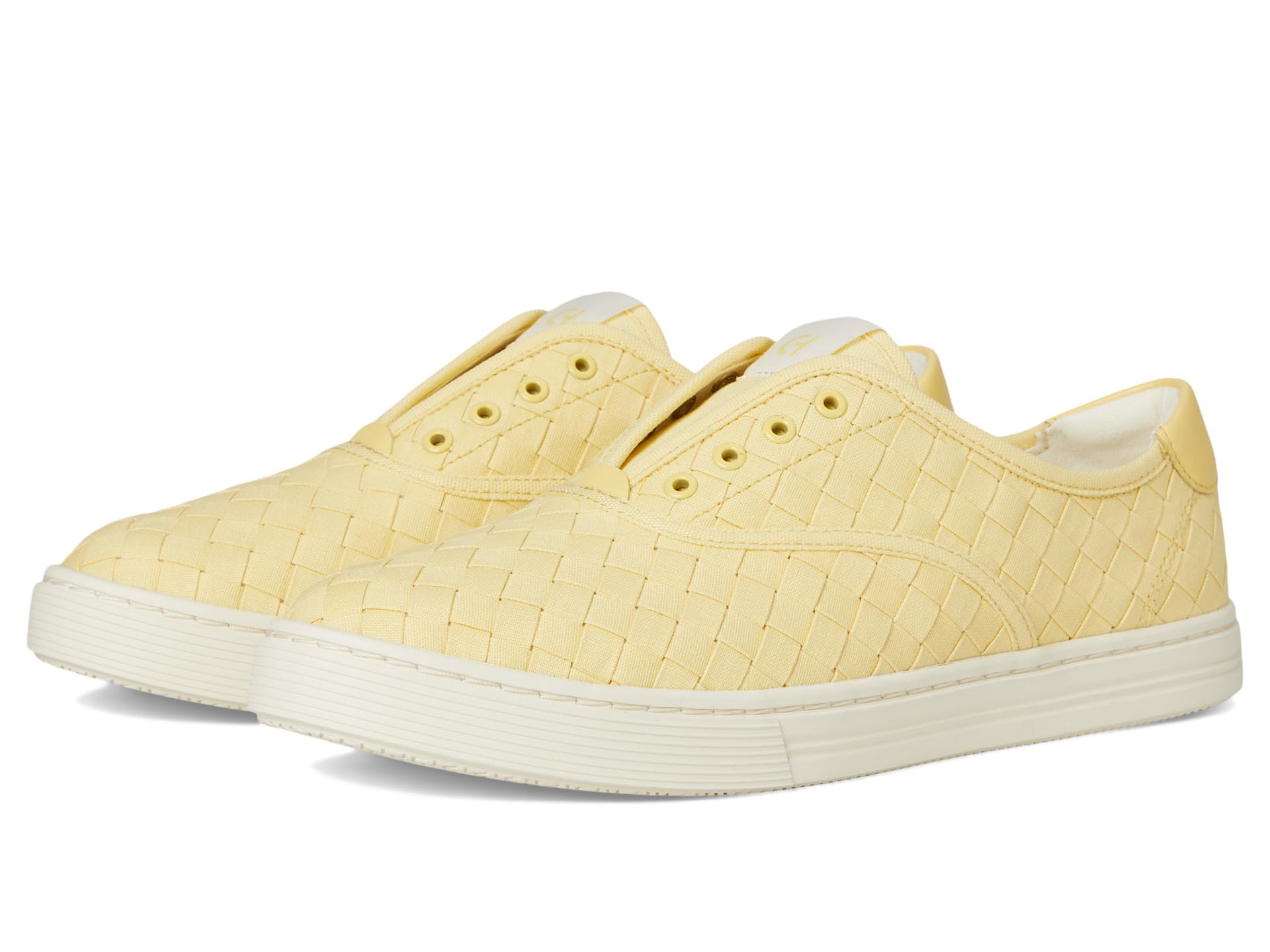 Кроссовки Cole Haan Grandpro Harbor Sneakers, цвет Pale Banana Woven Canvas/Leather/Ivory