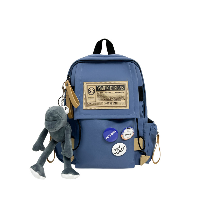 

Рюкзак DCLOUD Backpacks, Blue with Badge+Gray Frog