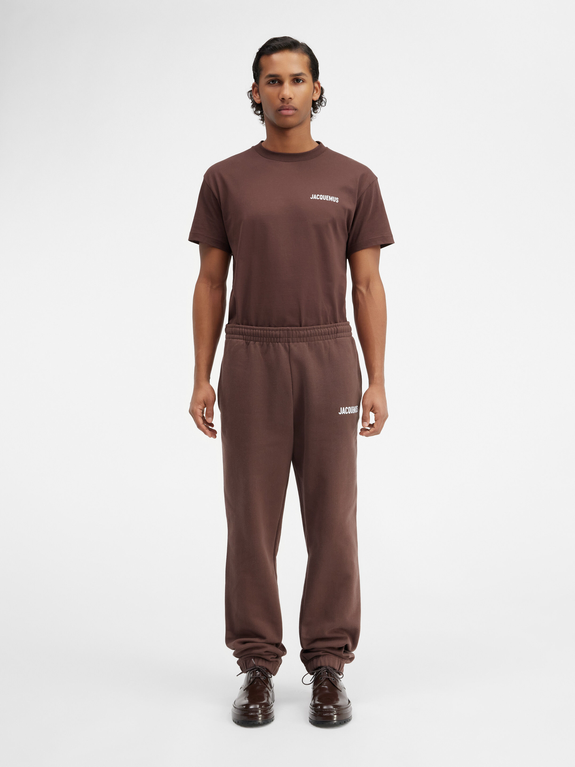 

Спортивные брюки с логотипом JACQUEMUS The Jacquemus track pants, коричневый