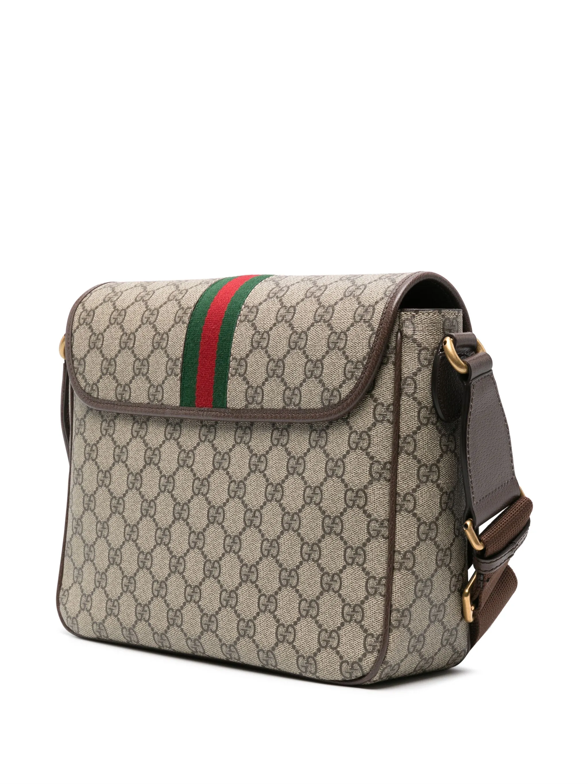 Сумка-мессенджер Ophidia среднего размера Gucci, бежевый — фото 3