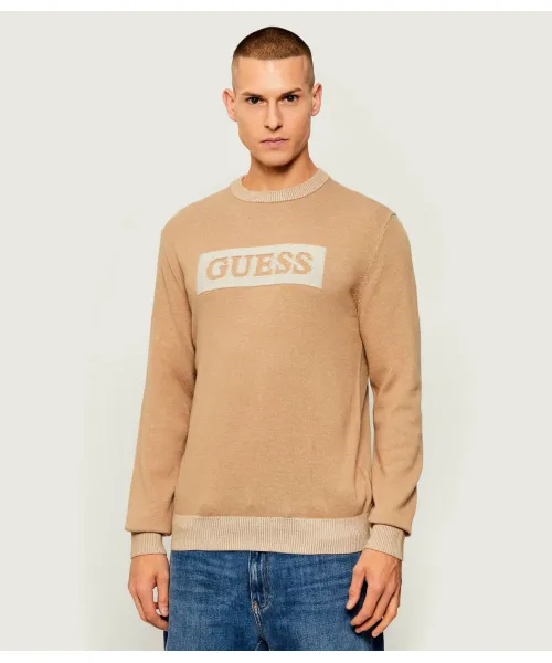 

Свитер Джека Regular fit Guess Jeans, бежевый