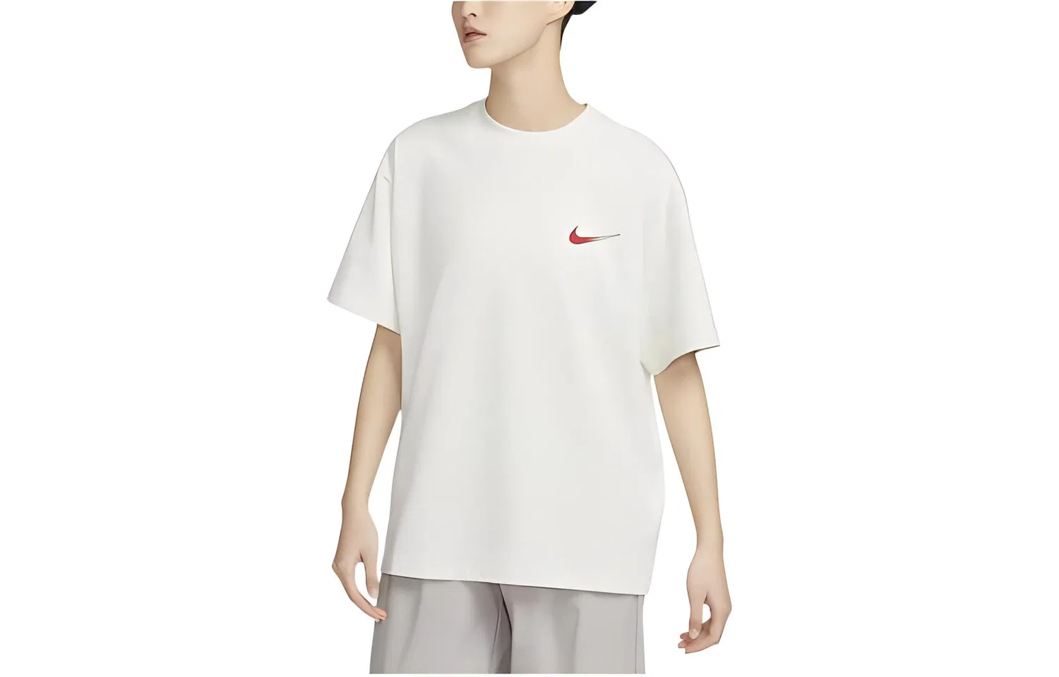 Футболка унисекс с круглым вырезом Oat Nike, Oat — фото 3