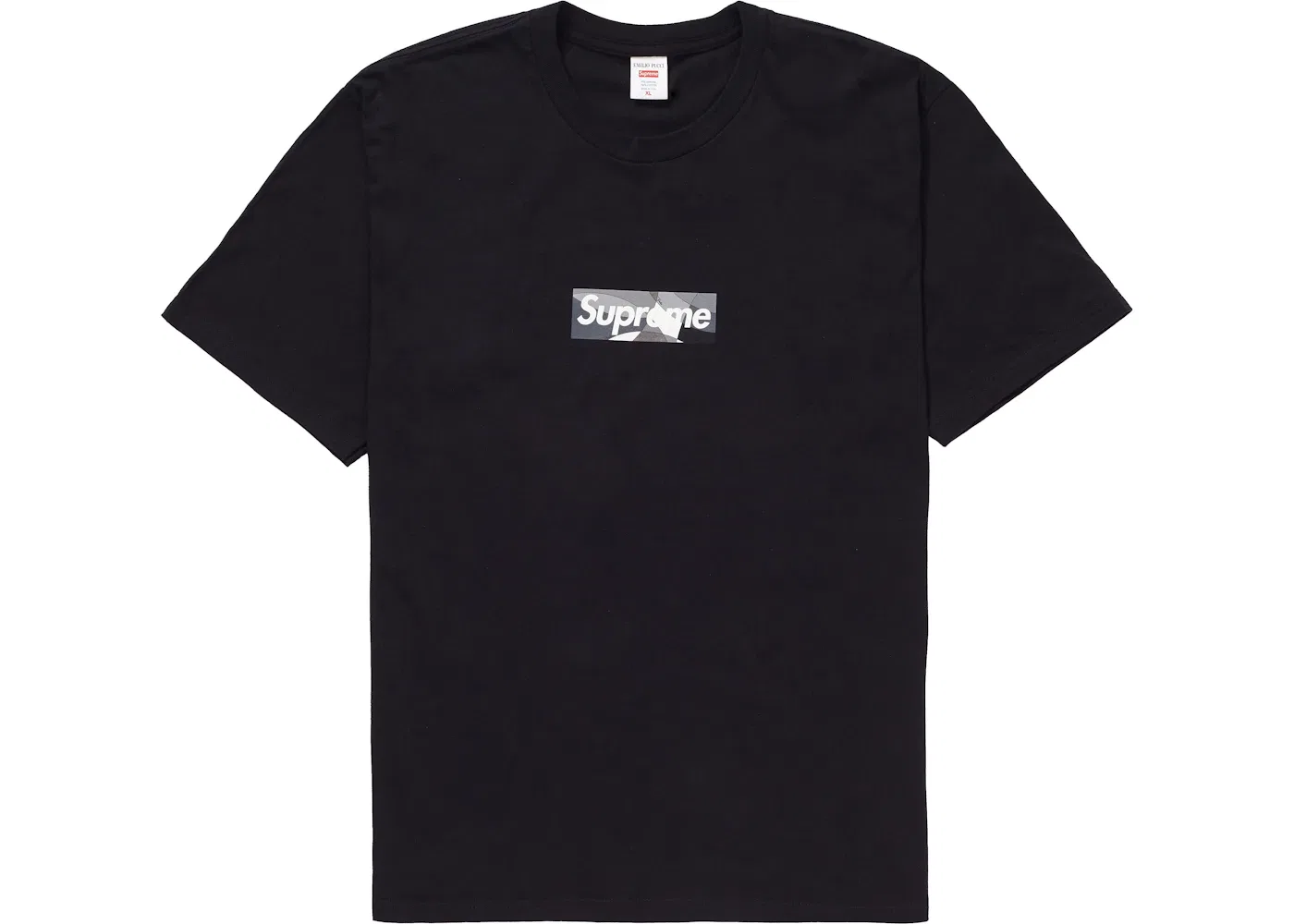 Мужская футболка с принтом Supreme Emilio Pucci Box Logo Tee, Black/Black