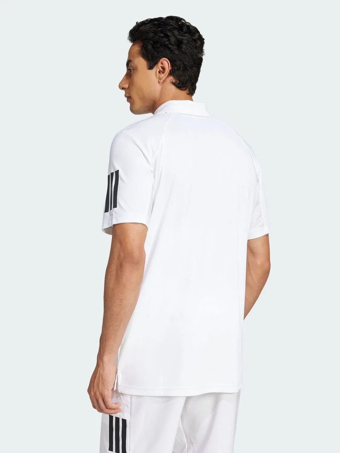 Поло теннисное Club Tennis 3-Stripes adidas, белый — фото 2