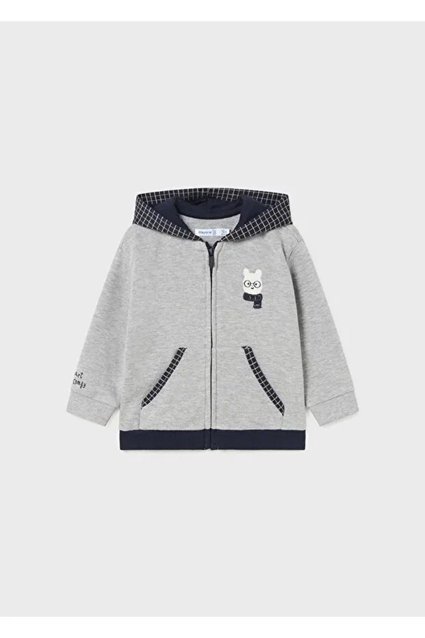 Детский спортивный костюм для мальчиков с капюшоном Three-Piece boys' tracksuit set_mnvs2815 Mayoral, Gri — фото 2