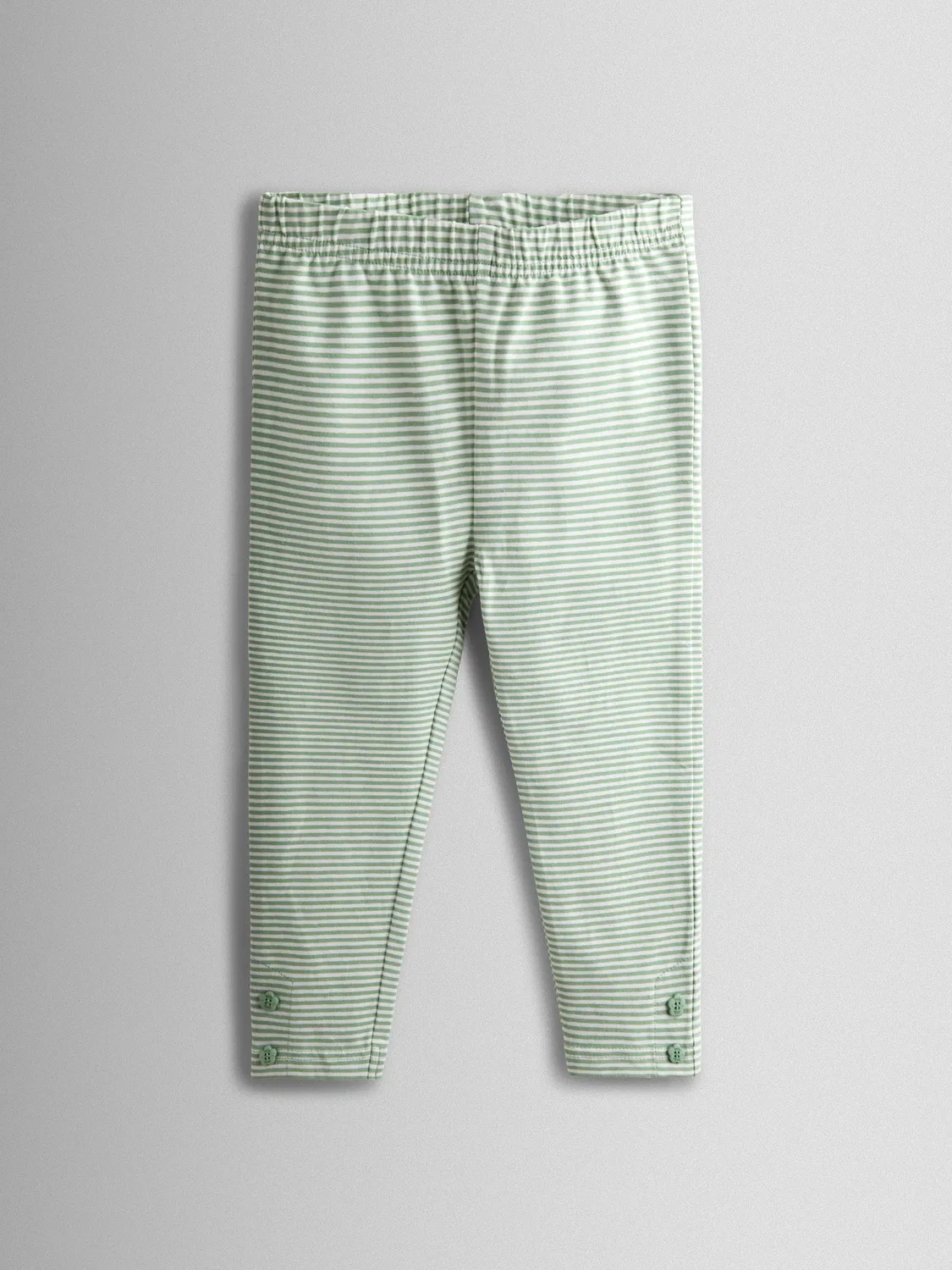 Леггинсы двойные, Cherry gingham и зеленая полоска, JoJo Maman Bébé, розовый вишня — фото 2