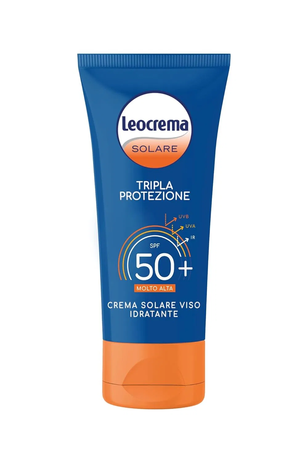 Крем для лица солнцезащитный SPF 50+ Triple Protection, Leocrema, 50мл, Белый