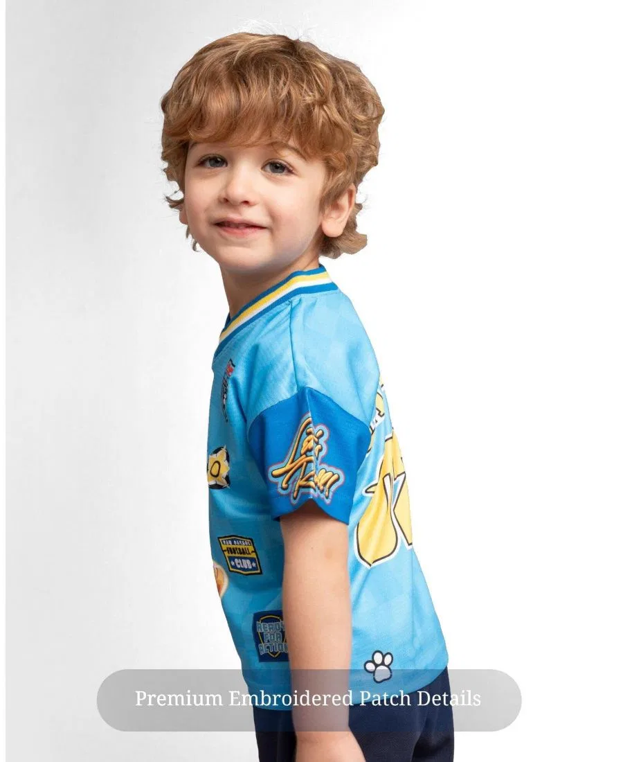 Детская футболка с коротким рукавом для мальчиков 2T-4T, с принтом Paw Patrol, Navy Blue Chase — фото 3