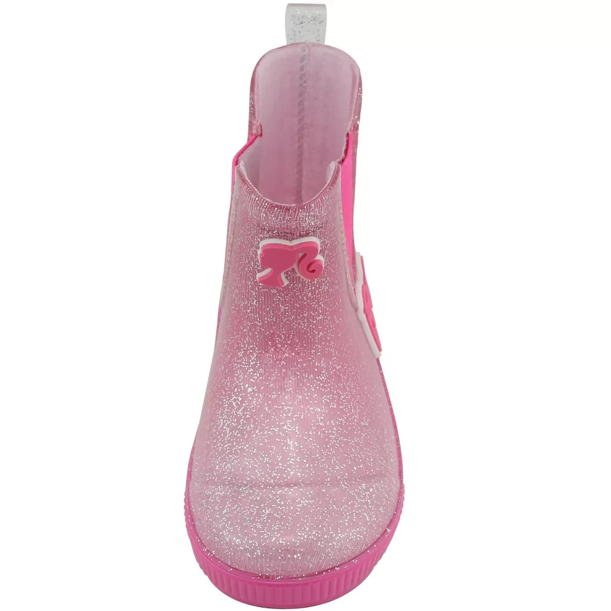 Детские сапоги-челси для девочек водонепроницаемые Barbie, Pink Ombre Glitter — фото 4