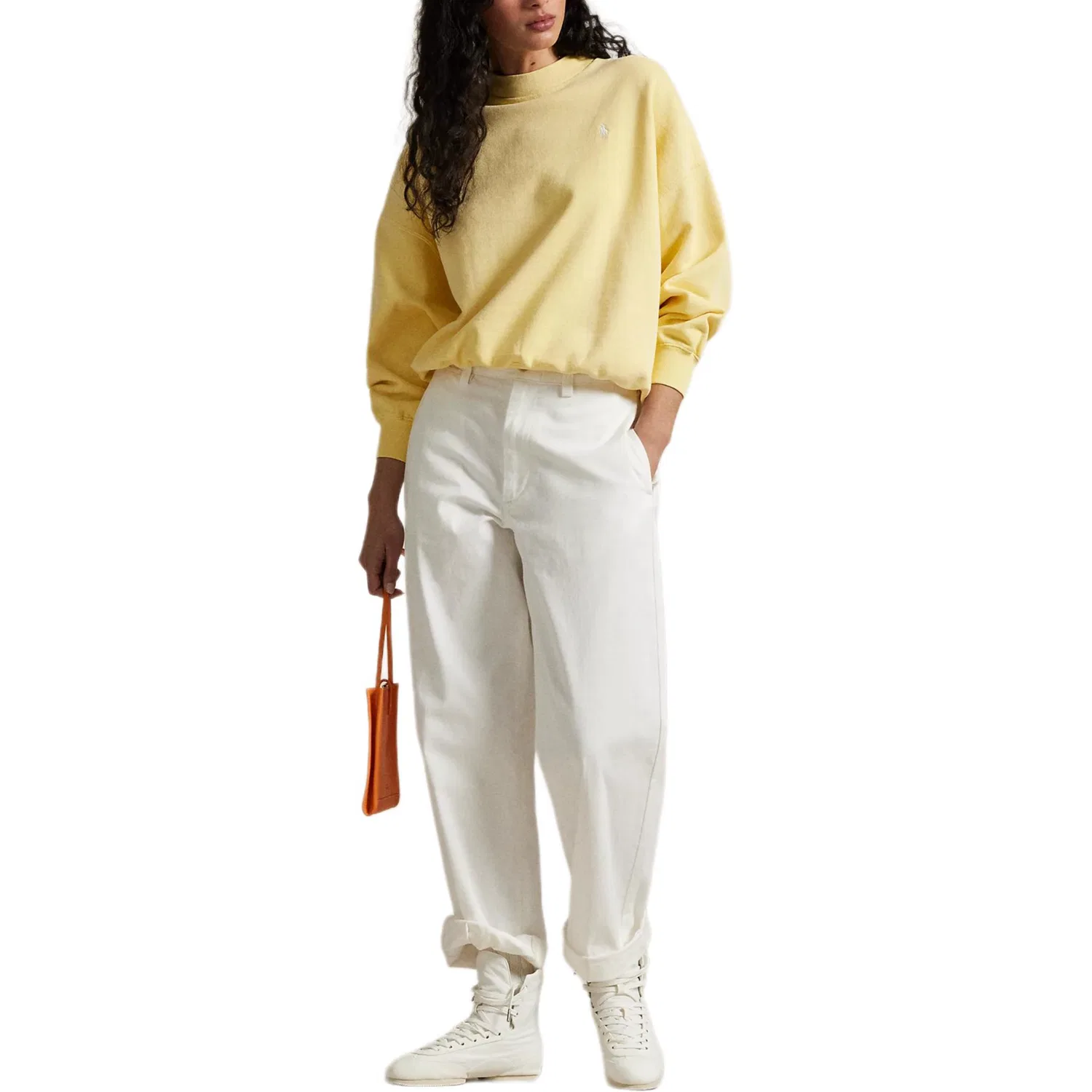 Женский свитер с длинным рукавом Yellow Polo Ralph Lauren, Желтый — фото 3