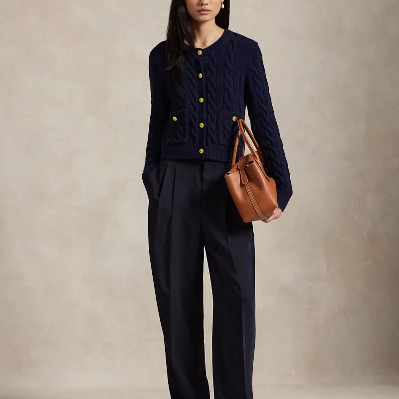 Женский свитер Hunter Dark Blue Polo Ralph Lauren — фото 4